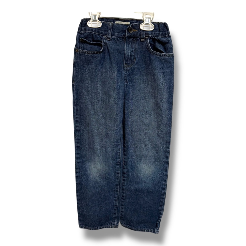 The Children's Place Boys Straight Leg Denim Jeans Blue Size 7 Adjustable‎ Waist